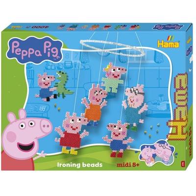 Hama 7917 - DIY Bügelperlen Midi 5+, Motiv Peppa Pig, Geschenkpackung, 4000 Stück