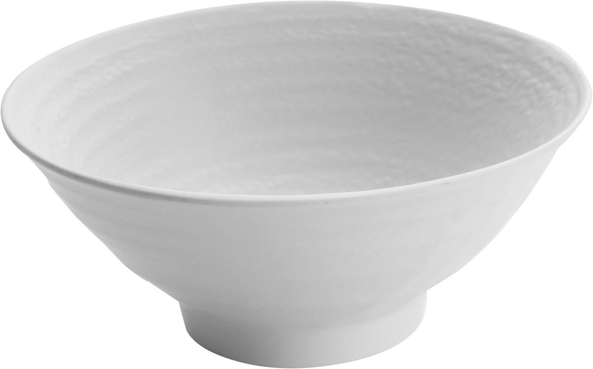 Witte Ronde Saladekom - Vaatwasmachinebestendige Serveerschaal - 17 x 7 cm