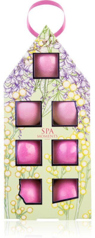 Spa Moments Sweet Pea fizzy bath bombs
