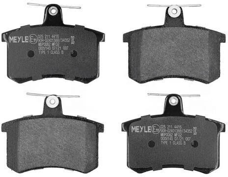 MEYLE 025 211 4416 Brake pad set