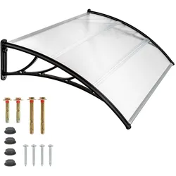 tectake Vordach transparent  Transparent