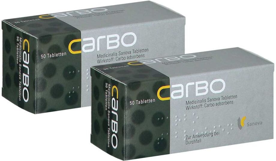 Carbo medicinalis Sanova Tabletten 2x50stk