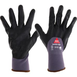 Hase Arbeitshandschuhe Padua Flex, 508155, Nitril-Beschichtung, grau, Größe 9 / L, 10 Paar
