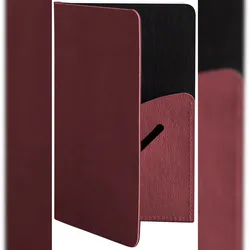 Stil Casa, Set 12 Halter Rest, Polyurethan gepaart, 10,5xh. 22 cm, Farbe bordeaux.