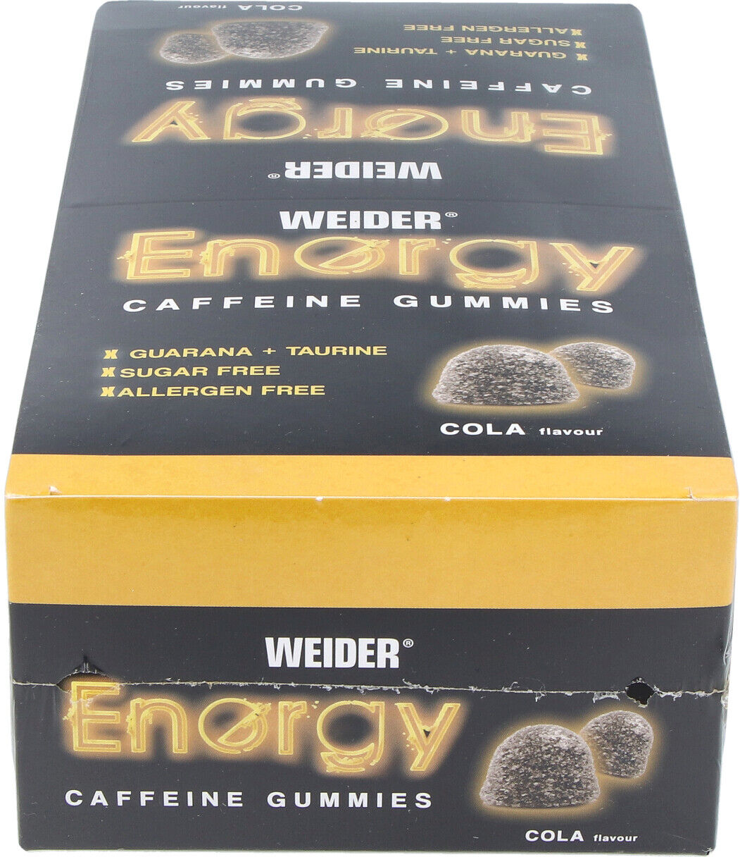 Weider weider gummy energy caffeine cola 16gummiesx15uds.