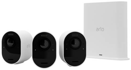 ARLO Ultra 2 4K, 3er Set VMS5340-200EUS Kabellos, WLAN IP-Überwachungskamera-Set 3840 x 2160 Pixel