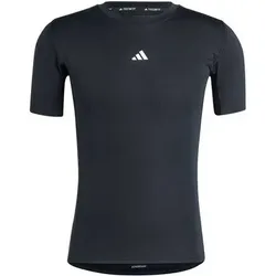 ADIDAS Herren Shirt TECHFIT Compression Training, Größe M in Schwarz Schwarz