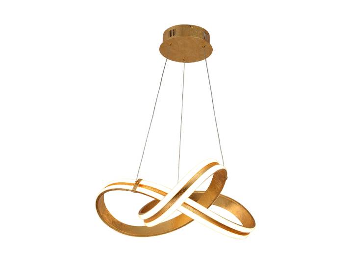 LED Design Hängelampe „Lazio“ Gold, Weiss Schuller