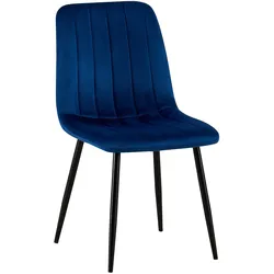 CLP Stuhl Dijon Samt   Farbe: blau, Material: Samt
