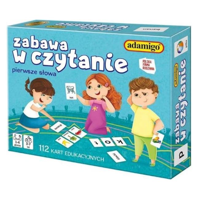 Adamigo Zabawa w czytanie - karty 07523 (Deutsch, 3 - 7 Jahre) (7523)