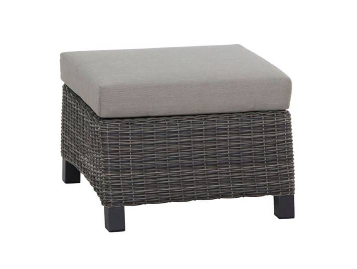 Siena Garden Corido Loungehocker Gardino-Geflecht/Polypropylen Dunkelgrau Taupe
