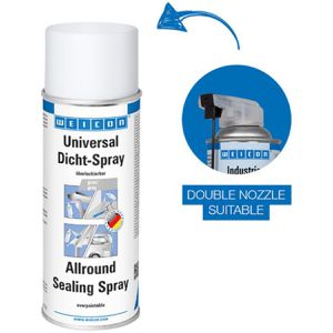 WEICON Dichtmasse Universal Dicht-Spray, 400ml, universal, grau, für innen & außen, wasserdicht