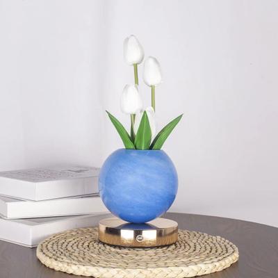 Uplifted Finds Tulip LED Floral Night Light USB Rechargeable Bedside Table Lamp For Bedroom Christmas Decor white Tulips