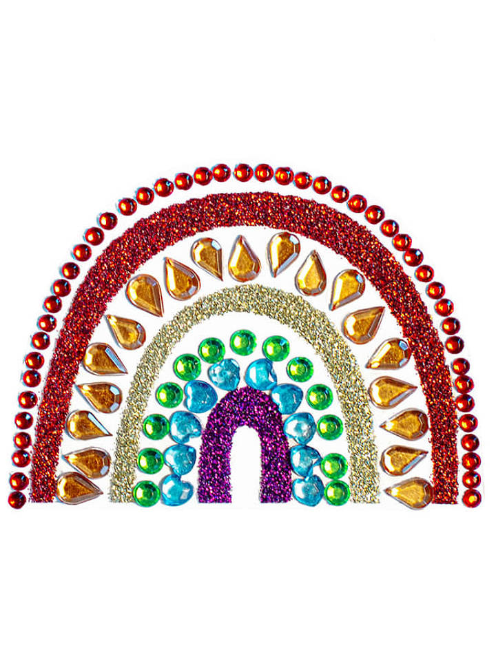 SUNNYSUE 10er-Set: Glitzersticker "Regenbogen" - ab 3 Jahren - onesize
