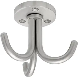 Simausrom, Kleiderhaken + Wandgarderobe, Dreifach-Haken Canis drehbar, Höhe 67 mm, Edelstahl gebürstet