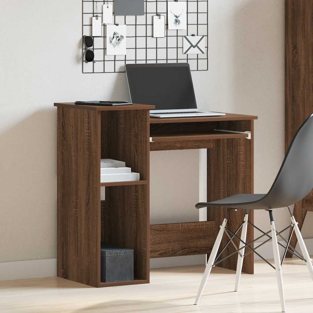 Latitude Run Basanta Computer Desk Brown Oak