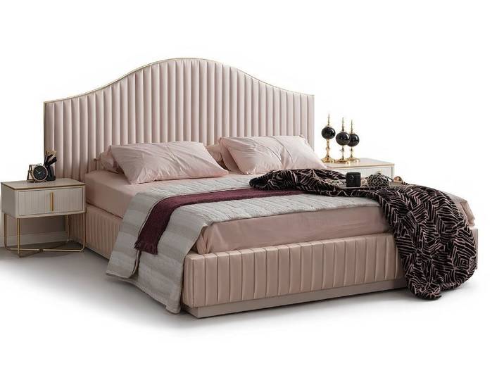 Xlmoebel Bett Zeitloses Polsterbett mit Boxspring Komfort Sofort (Bett, Bett), Hergestellt in Europa
