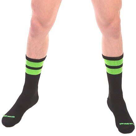 Barcode Berlin Chaussettes Gym Socks Vert fluo