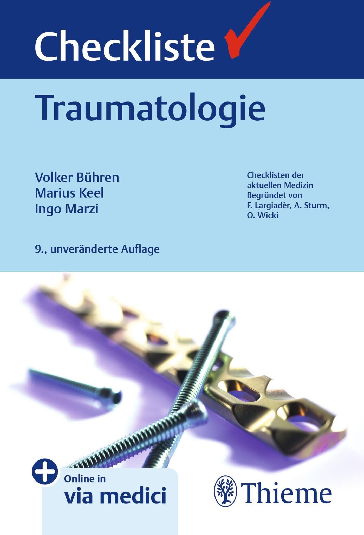 Checkliste Traumatologie (Checklisten Medizin) - Preis vom 30.09.2026 09:01:18 h