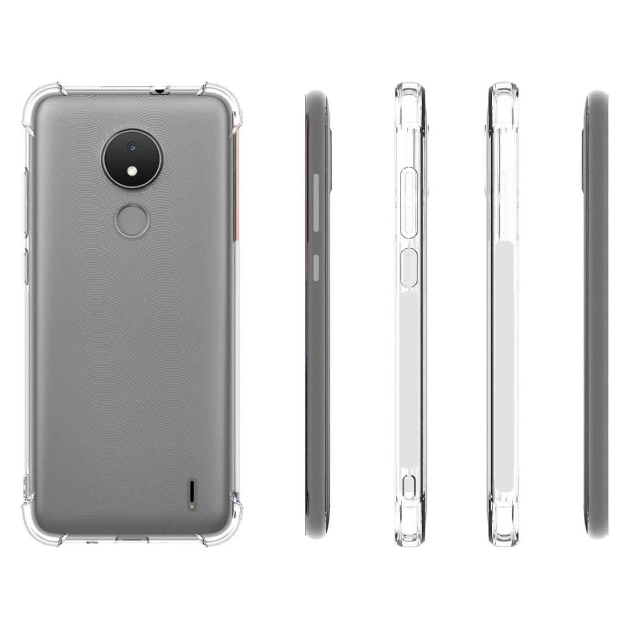 Screenguard Nokia C21 Hülle Crystal Soft Airbag Bumper (Nokia C21) (00032665)