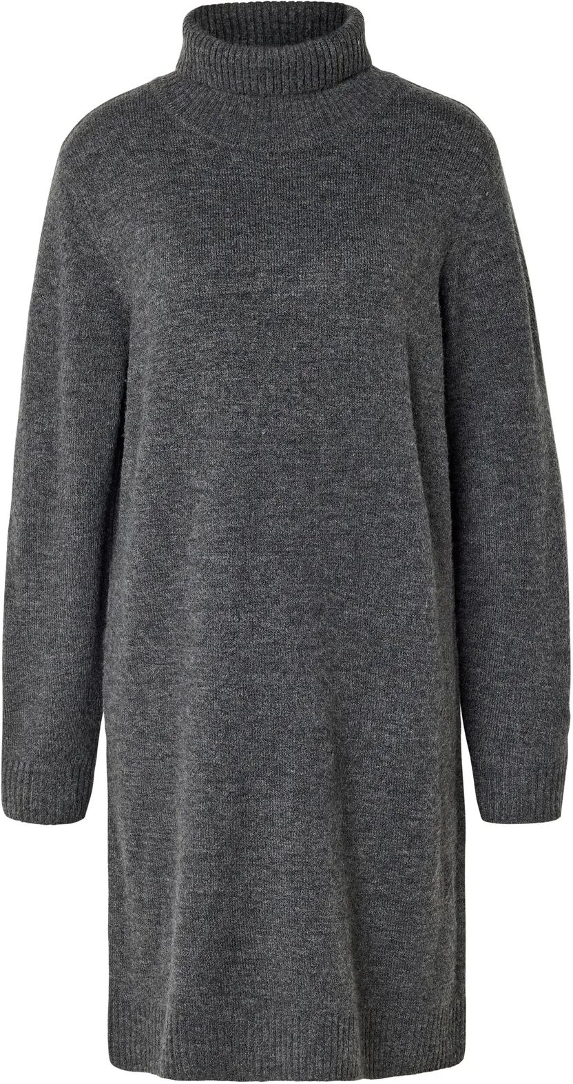 Tchibo - Strickkleid mit Rollkragen - Damen - Gr. XL - anthrazit
