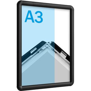 Sprintis Klapprahmen 25 mm Profil, DIN A3, schwarz, Aluminium