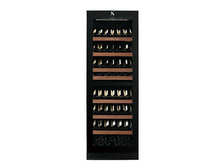 Swisscave Weinkühlschrank WLB-460DFLD-MIX.. für 163 Flaschen, 172cm (H) - 5 Jahre Garantie, für 163 Standardflaschen á 0,75l,2-Zonen Weinkühlschrank, 163 Flaschen, 172 cm (H)