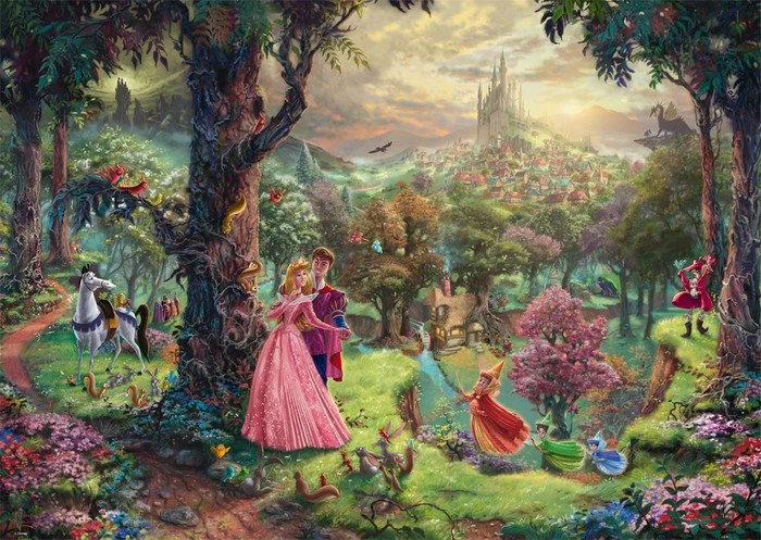 Schmidt Spiele Puzzle Thomas Kinkade: Disney Dornröschen