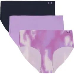 3er Pack UNDER ARMOUR Pure Stretch No-Show Print Hipster Damen 534 - transparent L