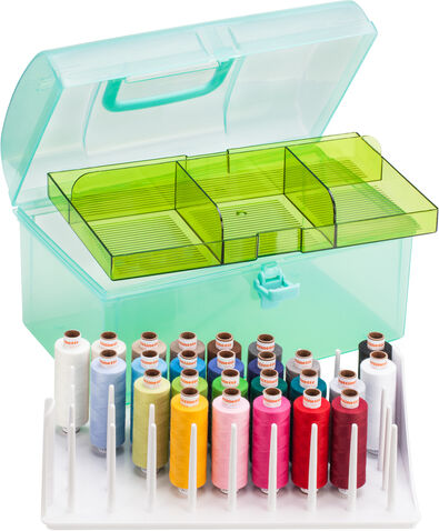buttinette Nähgarn-Starter-Set, mit 25 Nähgarnen