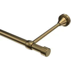 GARDINENSTANGE Primus Lucan 180 cm, 1-läufig (ohne Ringe), 16 mm Ø Messing Antik