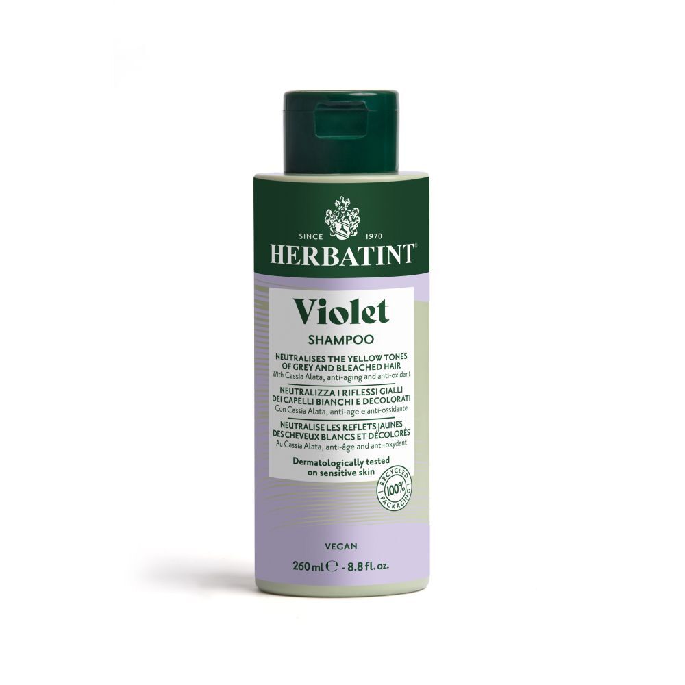 Herbatint Violet shampoo - Vegan Haarverzorging Gaat Vergeling Tegen 260ml 260 ml Shampoo