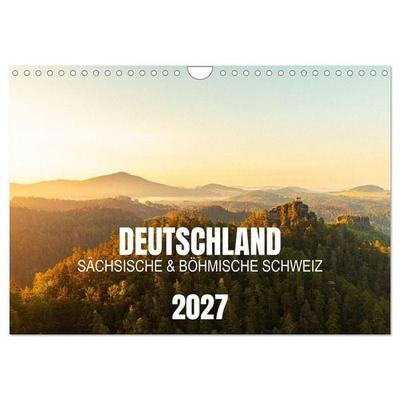 Deutschland - Sächsische und Böhmische Schweiz (Wandkalender 2027 DIN A4 quer), CALVENDO Monatskalender