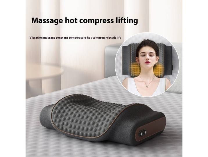 Nouveau Soulager la Fatigue Airbag Massage du cou température constante compresse chaude oreiller électrique vibrer intelligent pétrissage Massage oreiller