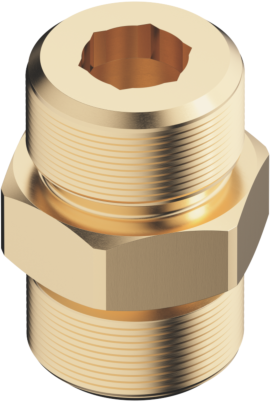 Dornbracht Doppelnippel G 1/2 0924031681090 35x30x30