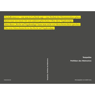 Tosquelles. Politiken des Wahnsinns, Taschenbuch von , Transversal texts, 978-3-903046-51-1
