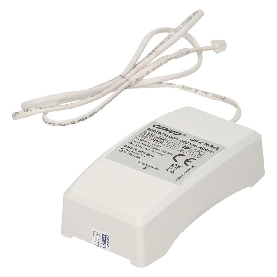 Orno Mikrowellen-Bewegungsmelder mit externem Dämmerungssensor 5,8GHz 360° IP20 1200W (OR-CR-246) (8 m) (OR-CR-246)