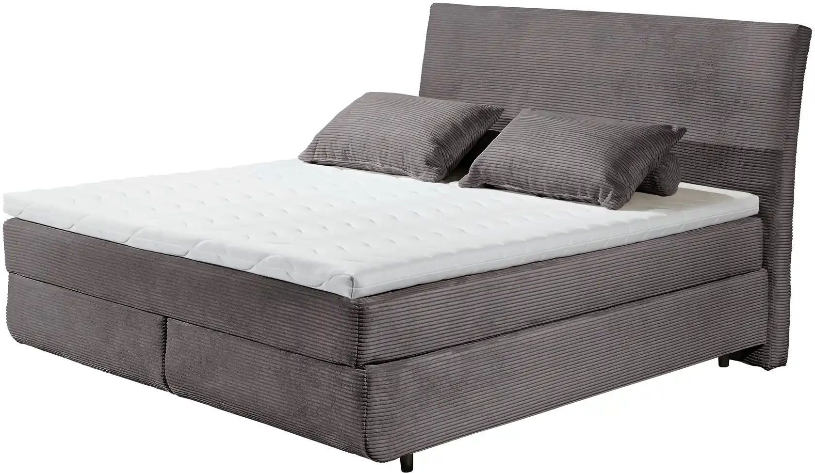 Höffner Boxspringbett  Kent ¦ braun ¦ Maße (cm): B: 185 H: 126