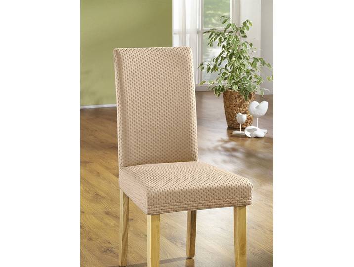 Stretch-Stuhlbezug in toller Qualität, Beige