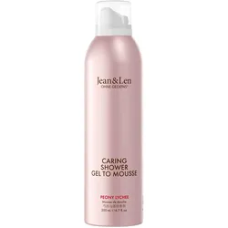 2x Jean & Len, Duschmittel, Shower Gel to Mousse Peony/Lychee 200 ml (200 ml)