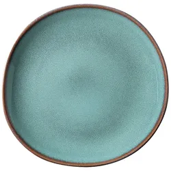 Dessertteller LAVE GLACE (BHT 23x2,60x23,50 cm) - türkis - BHT 23x2,60x23,50 cm