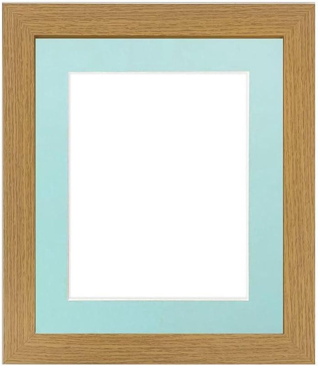 Fotolijst Studio Eiken met blauwe houder, A5 formaat, Blauw