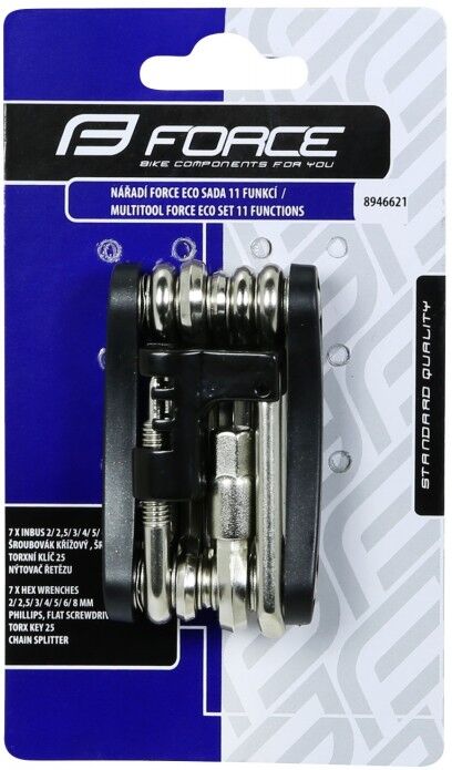 Force Multiattrezzo tascabilemultifunzione bici  ECONOMY 11 tools