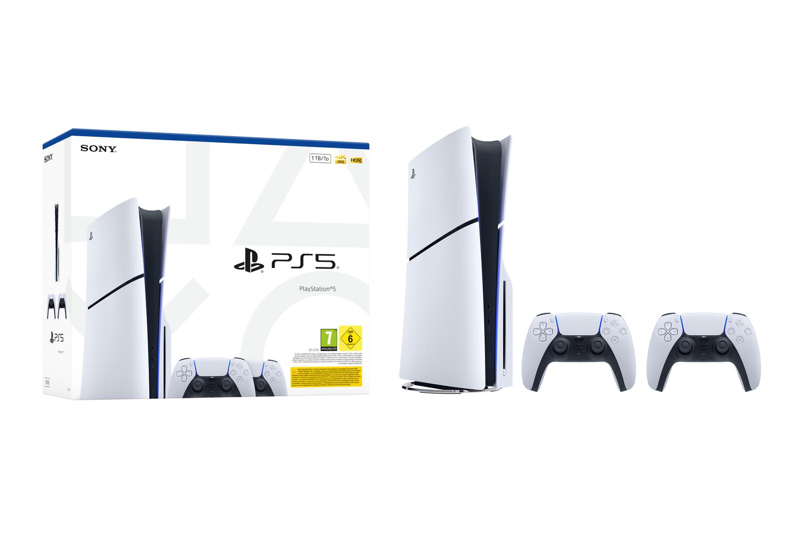 Sony PlayStation 5 Bundle Disc-Edition inkl. zweiten DualSense Controller weiß 1000050116