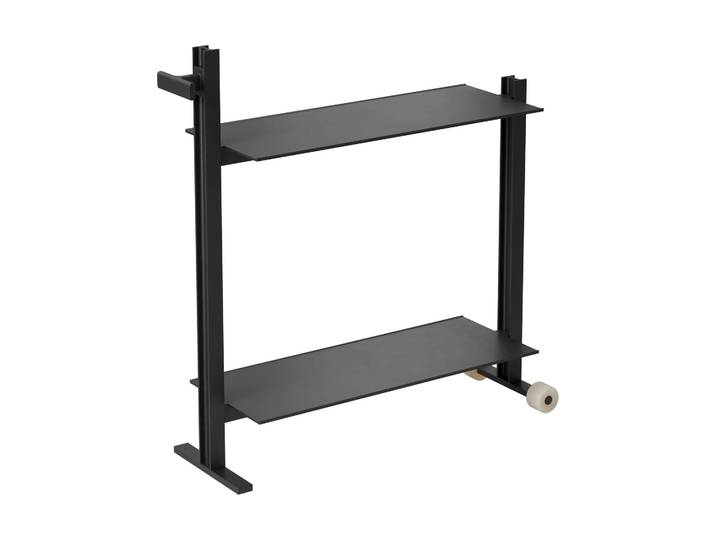 Museum Museum Trolley Servierwagen Schwarz, 74,5x77,5x24 cm
