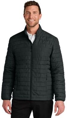 Port Authority J854 C-FREE Brick Jacket in Deep Black size Large   Polyester