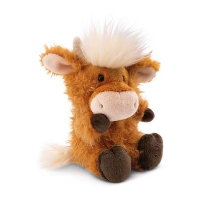 NICI 61117 - Farm Friends, Hochlandrind McMooray, Plüsch, sitzend, 22 cm, GREEN