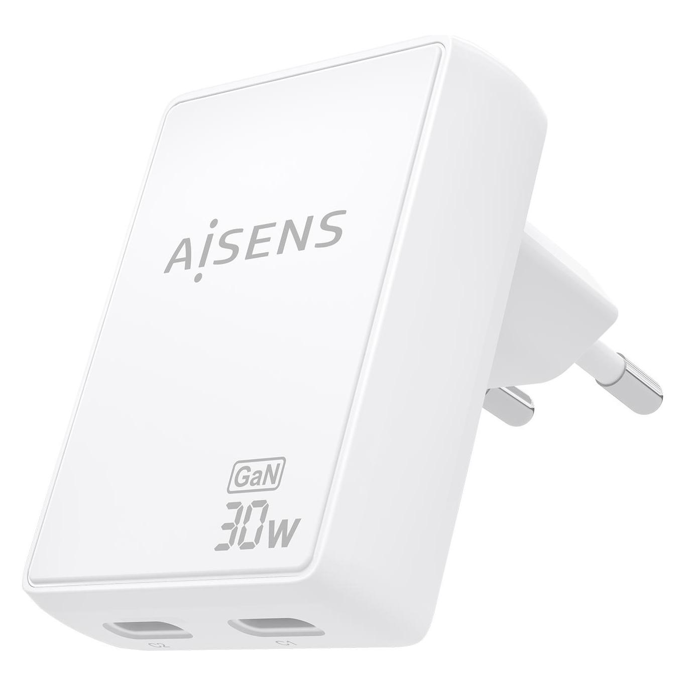Aisens ASCH-30W2P075-W (30 W, 2 Ports) (ASCH-30W2P075-W)