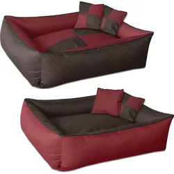 BedDog 2in1 Hundebett waschbar Hundekissen mit Rand Hundesofa