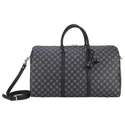 Weekender JOOP "cortina 1.0 aurora weekender lhz", Damen, Gr. B/H/T: 50cm x 29cm x 22cm, blau (schwarz navy), Lederimitat, bedruckt, Taschen Weekender, Reisetasche, Sporttasche mit abnehmbaren Schulterriemen